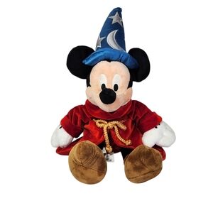 Disney Sorcerer Mickey Mouse plush toy Fantasia Medium 20"